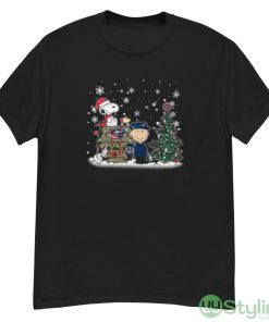 NHL Columbus Blue Jackets Snoopy Charlie Brown Woodstock Christmas Stanley Cup Hockey Shirt - G500 Men’s Classic T-Shirt