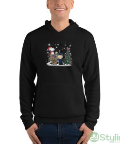 NHL Columbus Blue Jackets Snoopy Charlie Brown Woodstock Christmas Stanley Cup Hockey Shirt - Unisex Fleece Pullover Hoodie