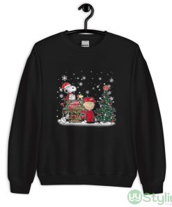 NHL Detroit Red Wings Snoopy Charlie Brown Woodstock Christmas Stanley Cup Hockey Shirt - Unisex Crewneck Sweatshirt
