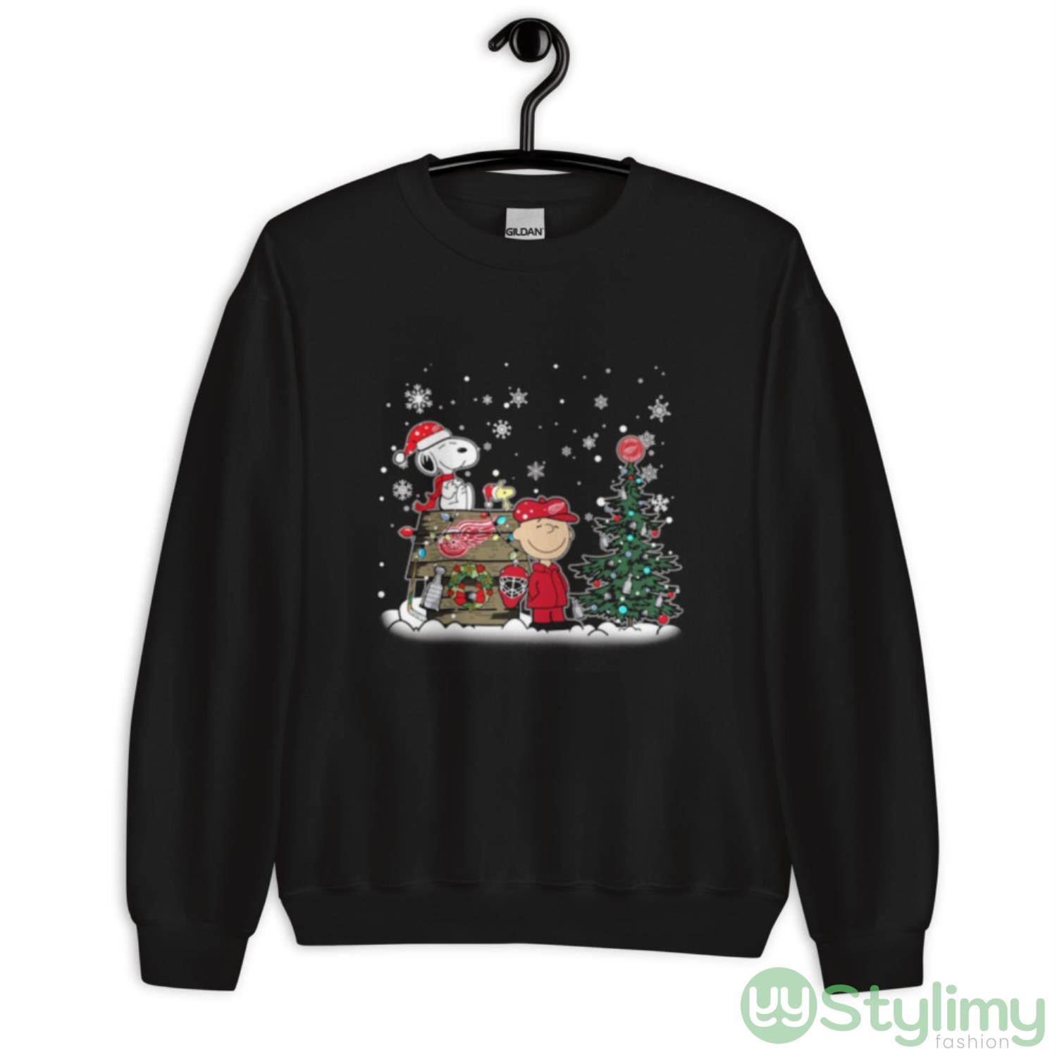 NHL Detroit Red Wings Snoopy Charlie Brown Woodstock Christmas Stanley Cup Hockey Shirt 8 NHL Detroit Red Wings Snoopy Charlie Brown Woodstock Christmas Stanley Cup Hockey Shirt - Unisex Crewneck Sweatshirt