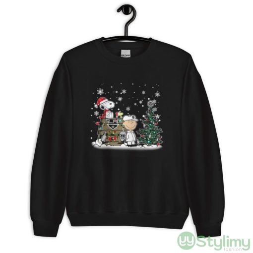 NHL Los Angeles Kings Snoopy Charlie Brown Woodstock Christmas Stanley Cup Hockey Shirt