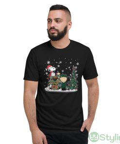 NHL Minnesota Wild Snoopy Charlie Brown Woodstock Christmas Stanley Cup Hockey Shirt - Short Sleeve T-Shirt