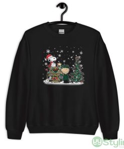 NHL Minnesota Wild Snoopy Charlie Brown Woodstock Christmas Stanley Cup Hockey Shirt - Unisex Crewneck Sweatshirt