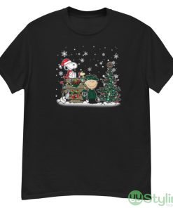 NHL Minnesota Wild Snoopy Charlie Brown Woodstock Christmas Stanley Cup Hockey Shirt - G500 Men’s Classic T-Shirt