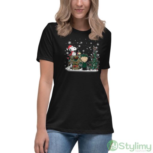 NHL Minnesota Wild Snoopy Charlie Brown Woodstock Christmas Stanley Cup Hockey Shirt