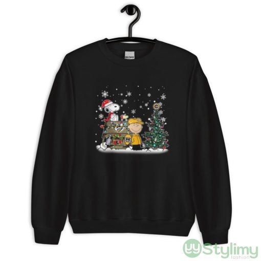 NHL Nashville Predators Snoopy Charlie Brown Woodstock Christmas Stanley Cup Hockey Shirt