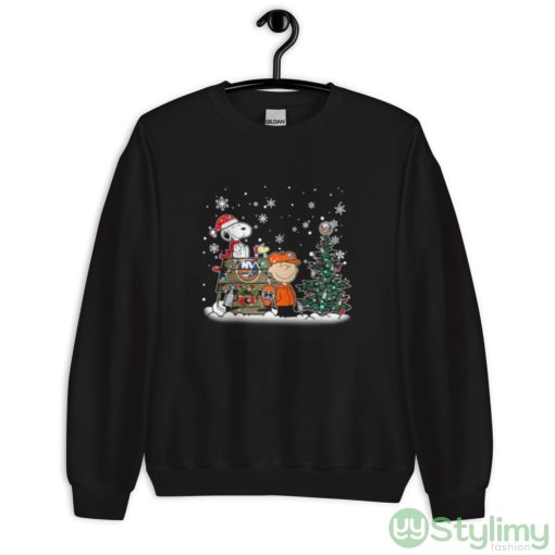 NHL New York Islanders Snoopy Charlie Brown Woodstock Christmas Stanley Cup Hockey Shirt