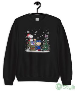 NHL New York Rangers Snoopy Charlie Brown Woodstock Christmas Stanley Cup Hockey Shirt - Unisex Crewneck Sweatshirt