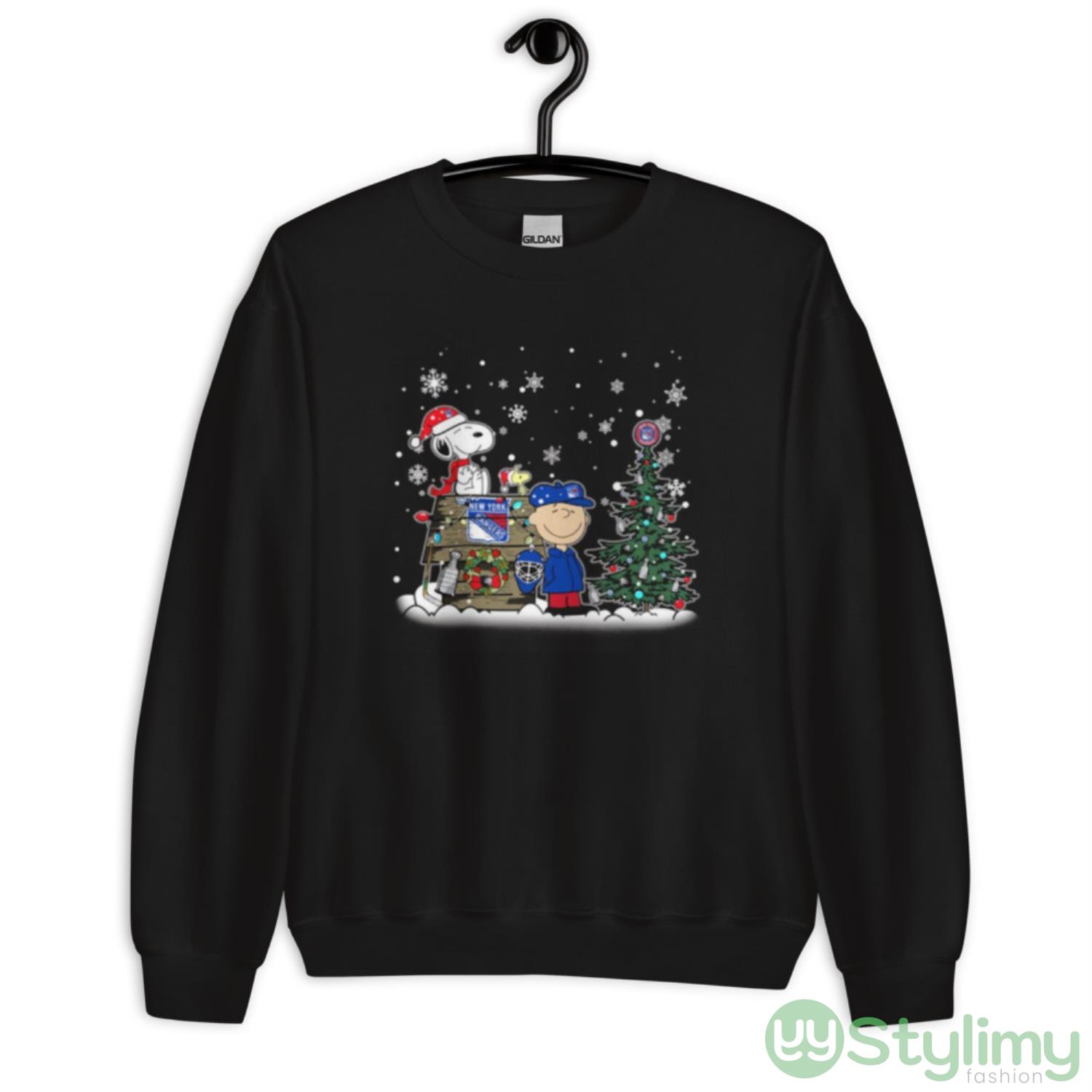 NHL New York Rangers Snoopy Charlie Brown Woodstock Christmas Stanley Cup Hockey Shirt 8 NHL New York Rangers Snoopy Charlie Brown Woodstock Christmas Stanley Cup Hockey Shirt - Unisex Crewneck Sweatshirt
