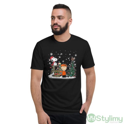 NHL Philadelphia Flyers Snoopy Charlie Brown Woodstock Christmas Stanley Cup Hockey Shirt