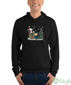 NHL San Jose Sharks Snoopy Charlie Brown Woodstock Christmas Stanley Cup Hockey Shirt - Unisex Fleece Pullover Hoodie