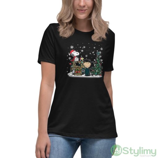 NHL San Jose Sharks Snoopy Charlie Brown Woodstock Christmas Stanley Cup Hockey Shirt