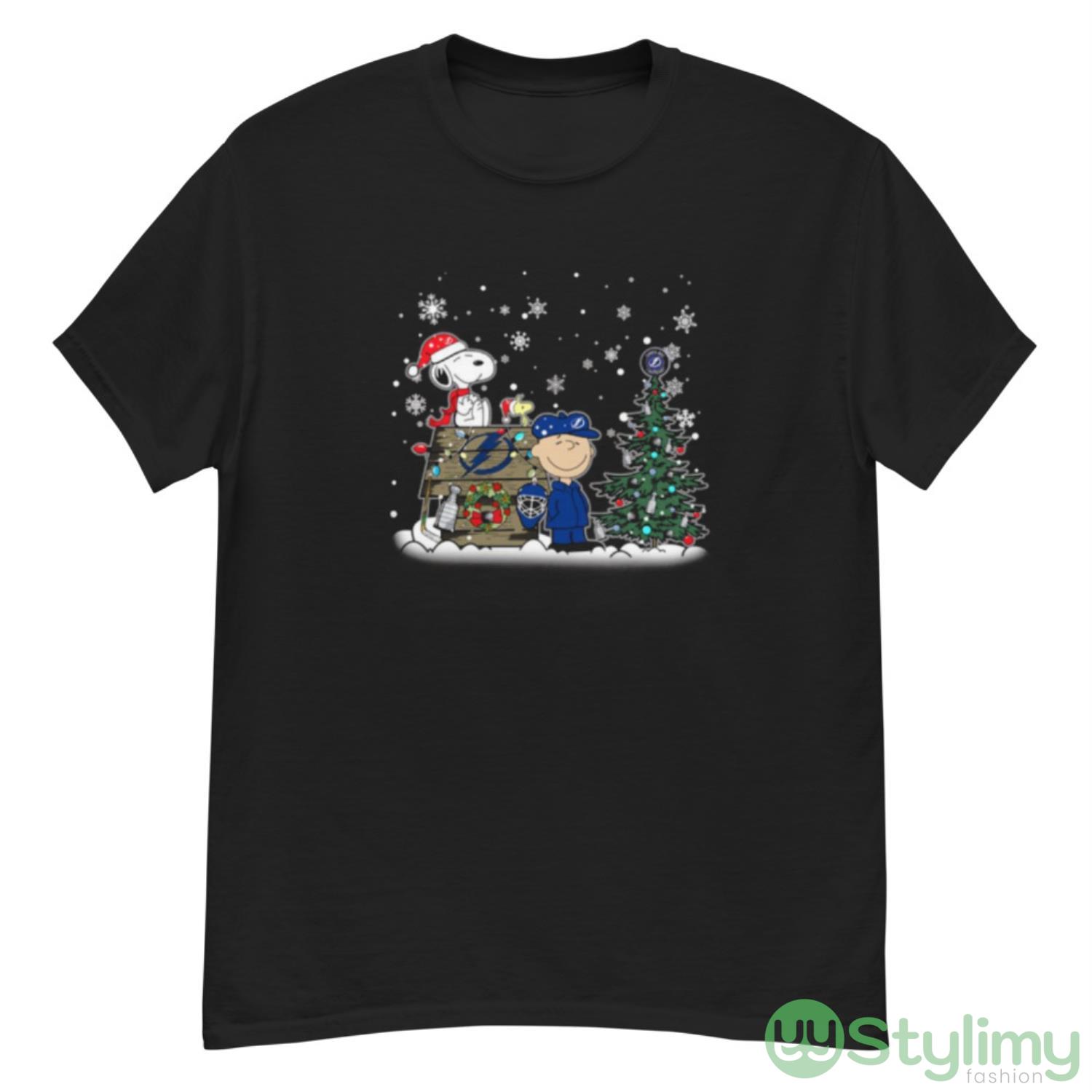 NHL Tampa Bay Lightning Snoopy Charlie Brown Woodstock Christmas Stanley Cup Hockey Shirt 7 NHL Tampa Bay Lightning Snoopy Charlie Brown Woodstock Christmas Stanley Cup Hockey Shirt - G500 Men’s Classic T-Shirt