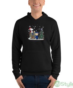 NHL Toronto Maple Leafs Snoopy Charlie Brown Woodstock Christmas Stanley Cup Hockey Shirt - Unisex Fleece Pullover Hoodie