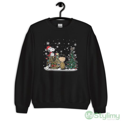 NHL Vegas Golden Knights Snoopy Charlie Brown Woodstock Christmas Stanley Cup Hockey Shirt
