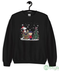 NHL Washington Capitals Snoopy Charlie Brown Woodstock Christmas Stanley Cup Hockey Shirt - Unisex Crewneck Sweatshirt