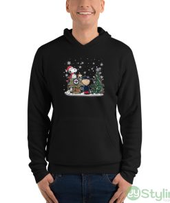 NHL Winnipeg Jets Snoopy Charlie Brown Woodstock Christmas Stanley Cup Hockey Shirt - Unisex Fleece Pullover Hoodie