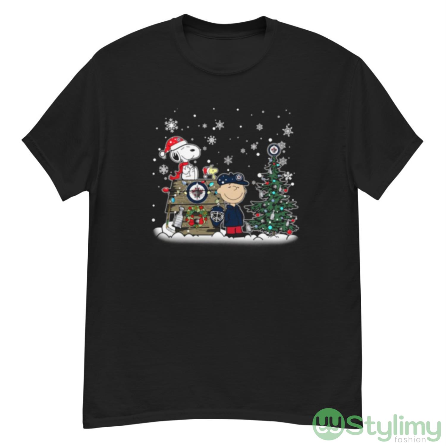 NHL Winnipeg Jets Snoopy Charlie Brown Woodstock Christmas Stanley Cup Hockey Shirt 7 NHL Winnipeg Jets Snoopy Charlie Brown Woodstock Christmas Stanley Cup Hockey Shirt - G500 Men’s Classic T-Shirt
