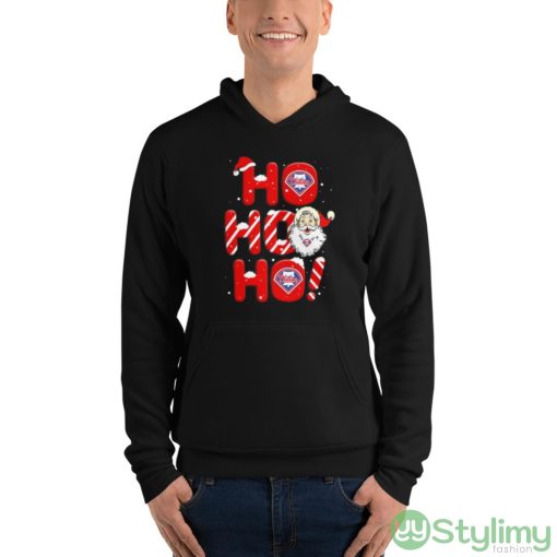 Philadelphia Phillies MLB Baseball Ho Ho Ho Santa Claus Merry Christmas Shirt - Unisex Fleece Pullover Hoodie