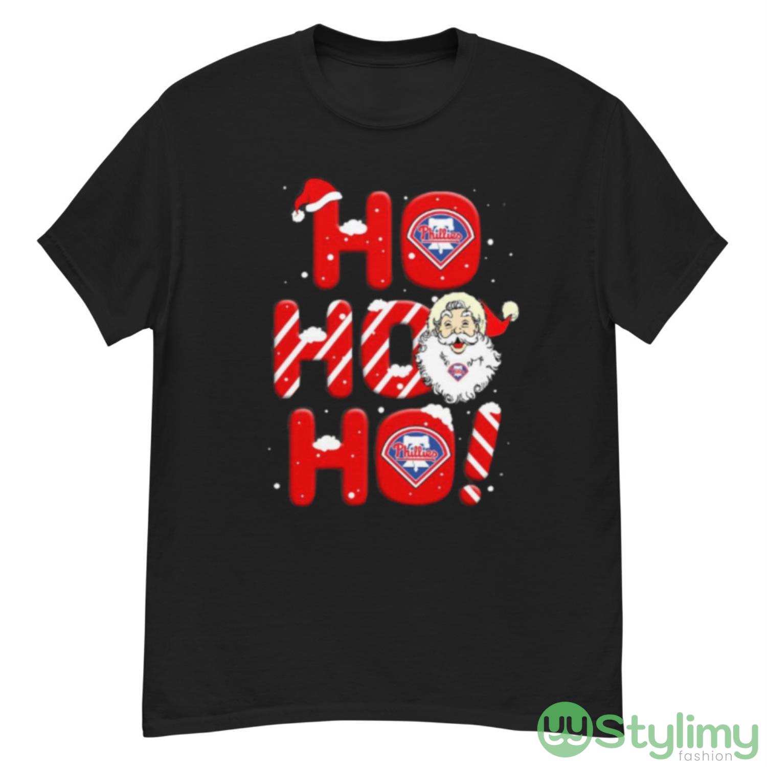 Philadelphia Phillies MLB Baseball Ho Ho Ho Santa Claus Merry Christmas Shirt 8 Philadelphia Phillies MLB Baseball Ho Ho Ho Santa Claus Merry Christmas Shirt - G500 Men’s Classic T-Shirt