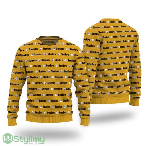 Pittsburgh Steelers All Over Print Christmas Sweater for Fans