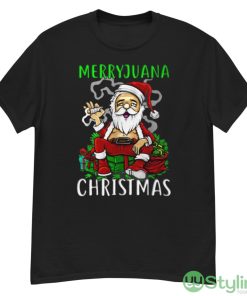 Santa Smoking Weed Marijuana Christmas Shirt - G500 Men’s Classic T-Shirt