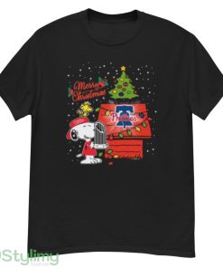Snoopy and Woodstock Philadelphia Phillies postseason 2022 merry christmas shirt - G500 Men’s Classic T-Shirt