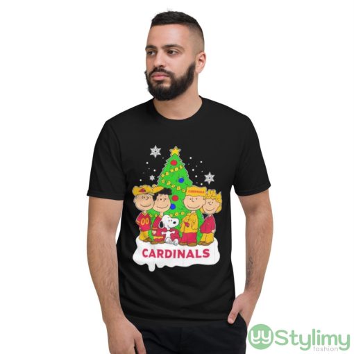 Snoopy The Peanuts Arizona Cardinals Christmas Shirt - Short Sleeve T-Shirt