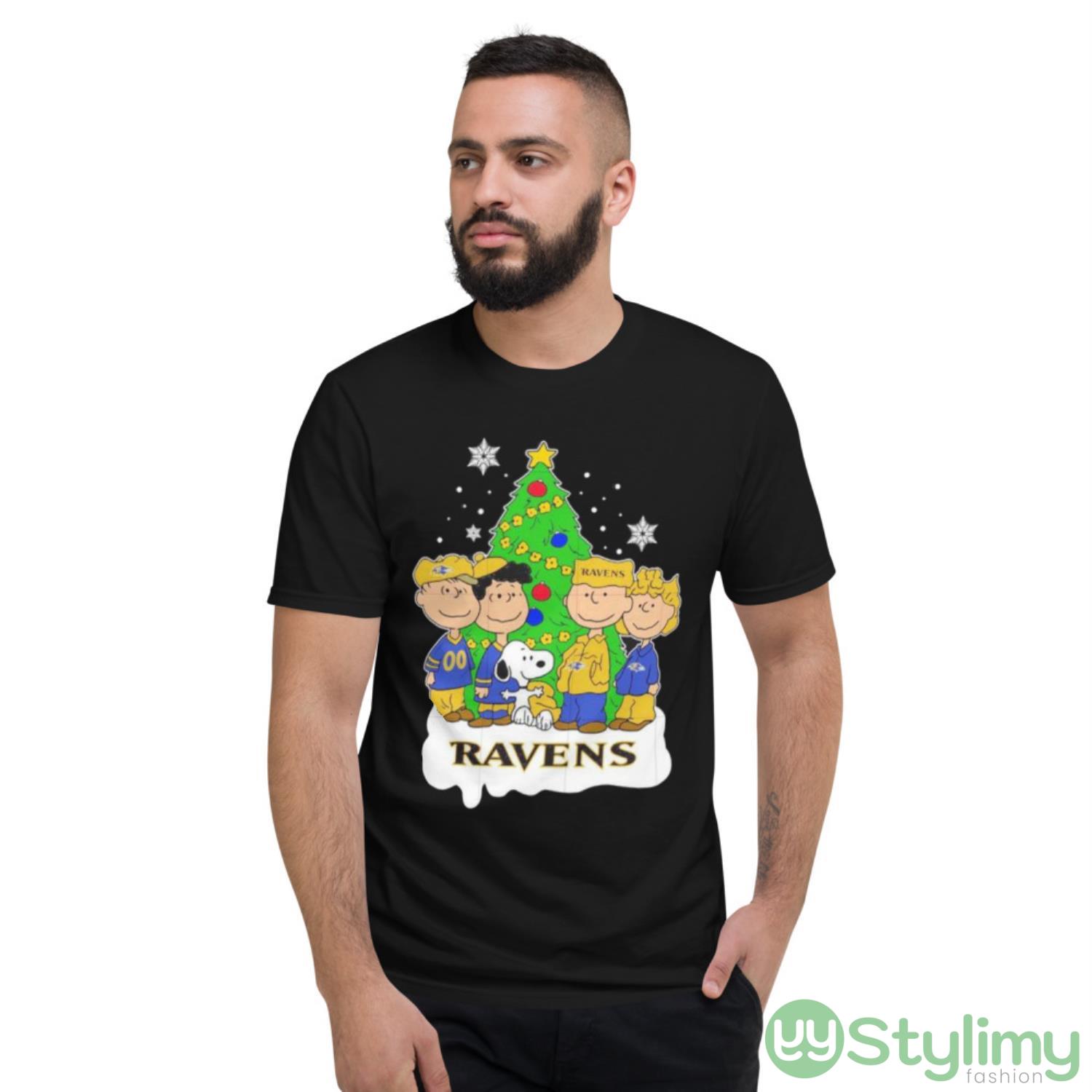 Snoopy The Peanuts Baltimore Ravens Christmas Shirt 9 Snoopy The Peanuts Baltimore Ravens Christmas Shirt - Short Sleeve T-Shirt