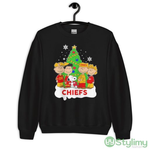 Snoopy The Peanuts Kansas City Chiefs Christmas 2022 Shirt - Unisex Crewneck Sweatshirt