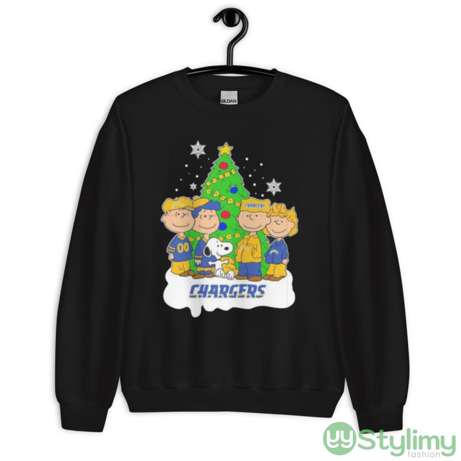 Snoopy The Peanuts Los Angeles Chargers Christmas Shirt 9 Snoopy The Peanuts Los Angeles Chargers Christmas Shirt - Unisex Crewneck Sweatshirt