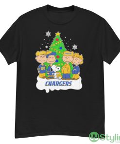 Snoopy The Peanuts Los Angeles Chargers Christmas Shirt - G500 Men’s Classic T-Shirt