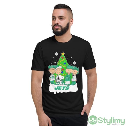 Snoopy The Peanuts New York Jets Christmas Shirt - Short Sleeve T-Shirt