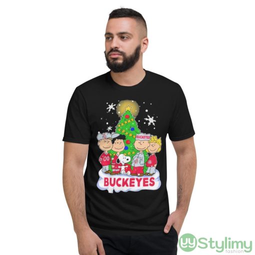 Snoopy The Peanuts Ohio State Buckeyes Christmas Shirt - Short Sleeve T-Shirt