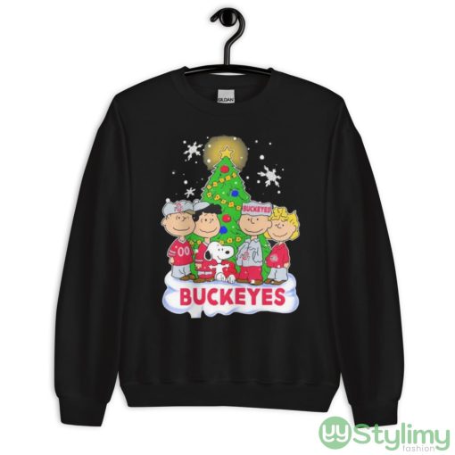 Snoopy The Peanuts Ohio State Buckeyes Christmas Shirt - Unisex Crewneck Sweatshirt