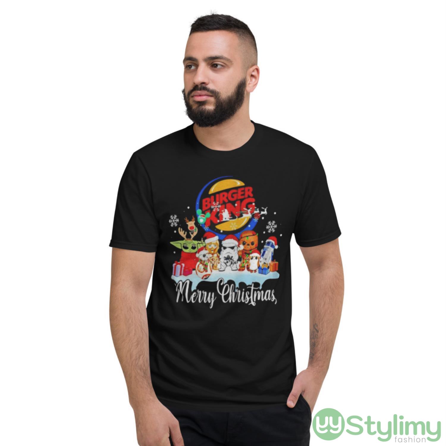 Star Wars Characters Burger King Merry Christmas Shirt 2 Star Wars Characters Burger King Merry Christmas Shirt - Short Sleeve T-Shirt