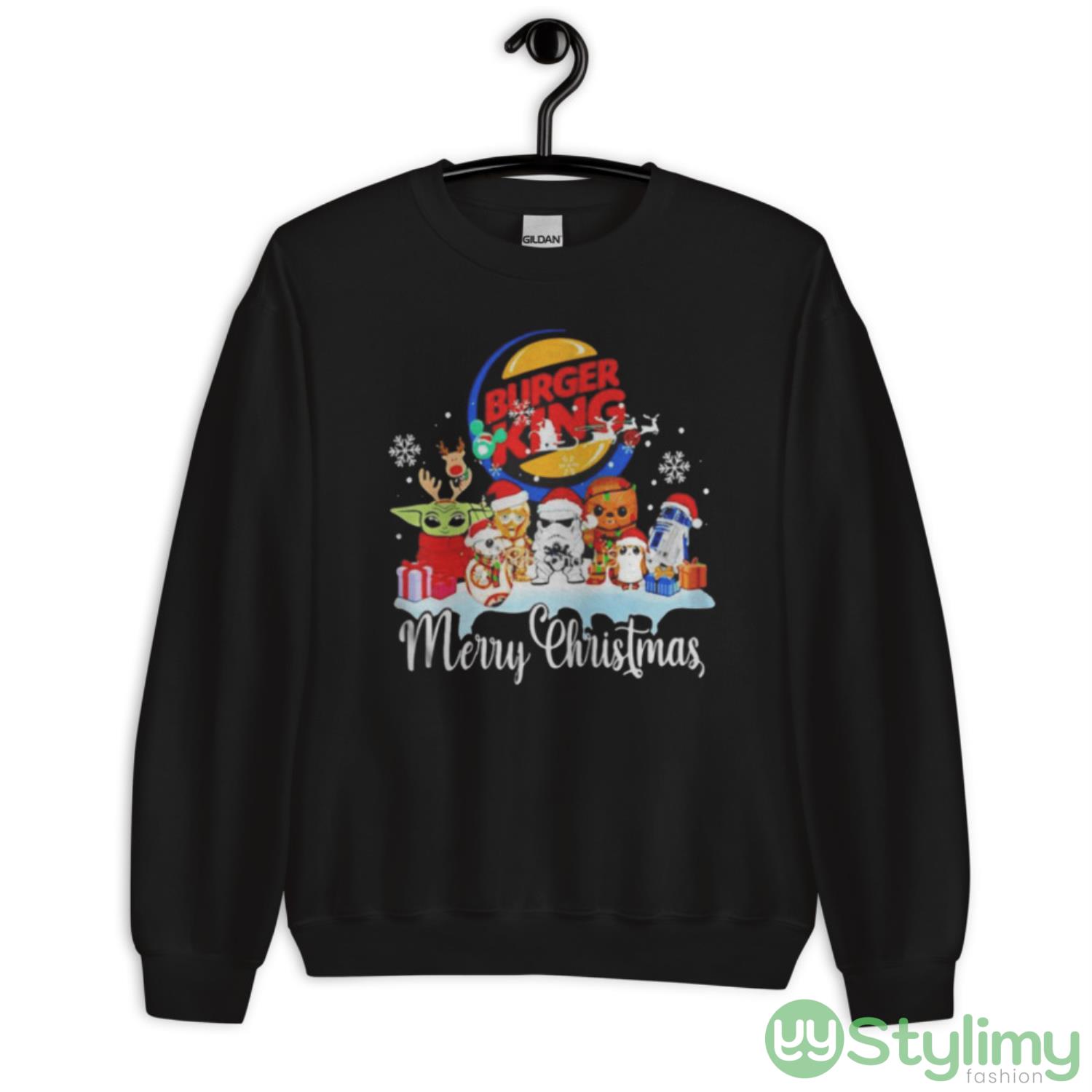Star Wars Characters Burger King Merry Christmas Shirt 3 Star Wars Characters Burger King Merry Christmas Shirt - Unisex Crewneck Sweatshirt