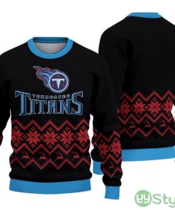 Tennessee Titans Christmas Pattern Ugly Christmas Sweater Product Photo 1