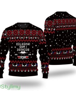 Top Gun Because I Was Inverted Ugly Christmas Sweater Product Photo 1