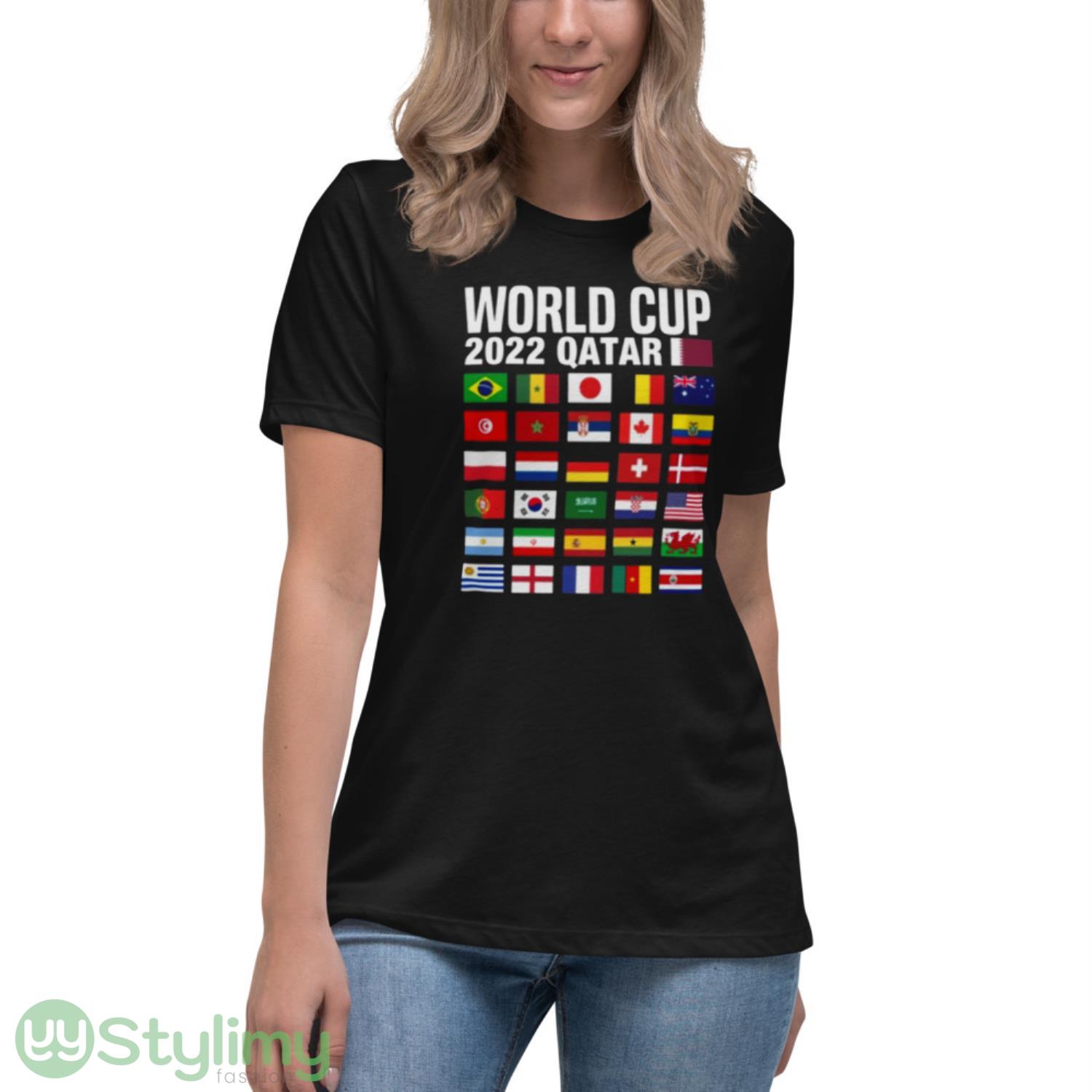 World Cup in Qatar Shirt 6 World Cup in Qatar Shirt - Women's Relaxed Short Sleeve Jersey Tee