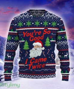 You’re So Good I Came Twice Santa Claus 3D Christmas Sweater Product Photo 2