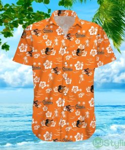 Baltimore Orioles Orange Hawaiian Shirt For Men And Women Product Photo 3