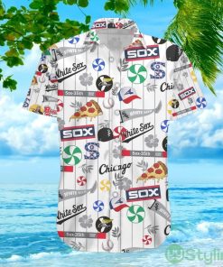 Beggars Pizza Baseball Hibiscus Flower Chicago White Sox Hawaiian Shirt For Men And Women Product Photo 2