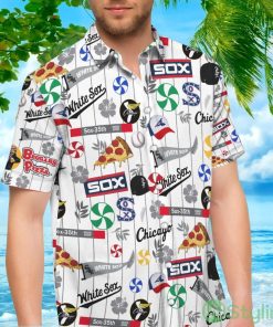 Beggars Pizza Baseball Hibiscus Flower Chicago White Sox Hawaiian Shirt For Men And Women Product Photo 1