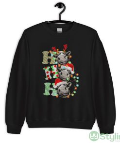 Cows Ho Ho Ho Christmas Shirt - Unisex Crewneck Sweatshirt
