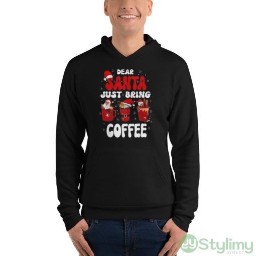 dear Santa Just Bring Coffee Santa Hat Christmas shirt