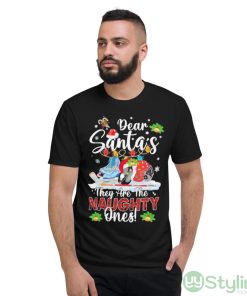 Dear Santa They Are The Naughty Ones Hockey Christmas Sweater Shirt - Short Sleeve T-Shirt