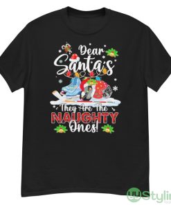 Dear Santa They Are The Naughty Ones Hockey Christmas Sweater Shirt - G500 Men’s Classic T-Shirt