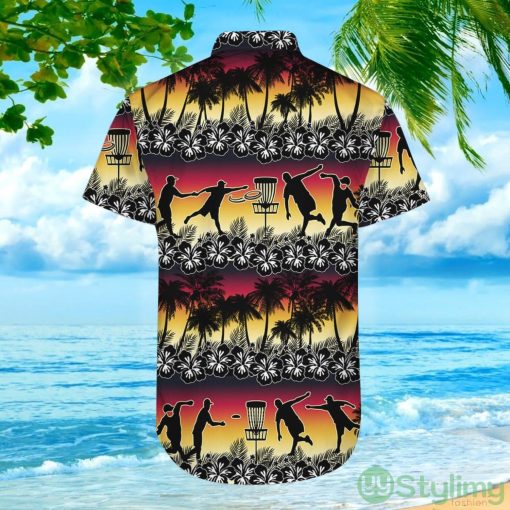 Disc Golf Sunset Coconut Beach Hawaiian Shirt For Men And Women