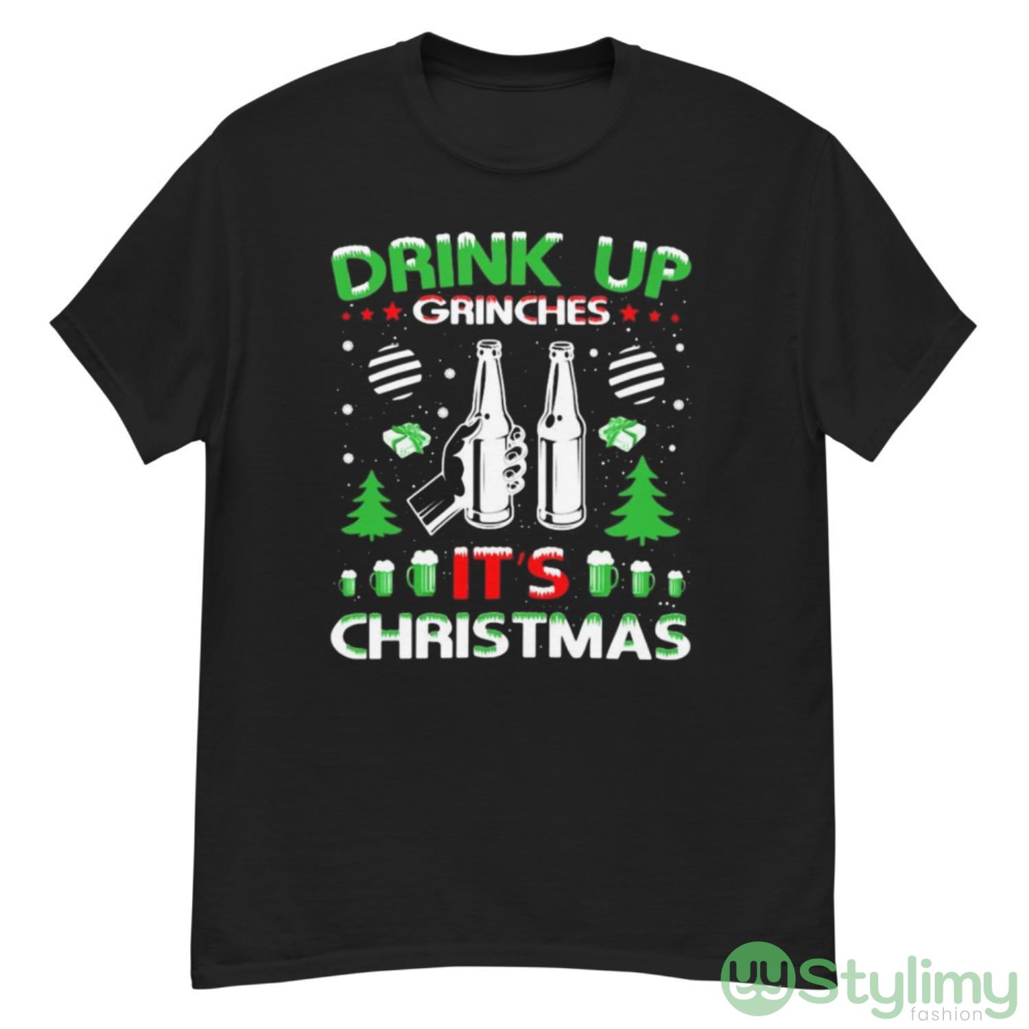 Drink Up Grinches It’s Christmas Sweater T-shirt 7 Drink Up Grinches It’s Christmas Sweater T-shirt - G500 Men’s Classic T-Shirt